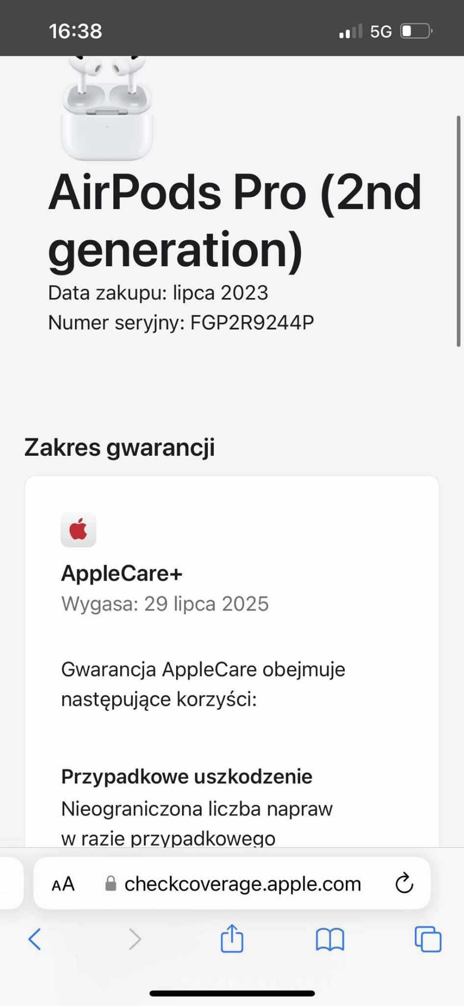 słuchawki airpods pro 2