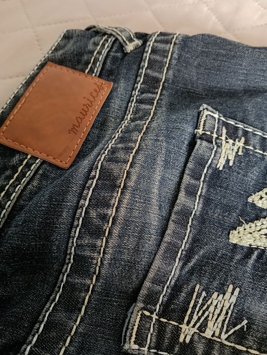 Spodnie damskie jeansy dżinsy dzwony maurices