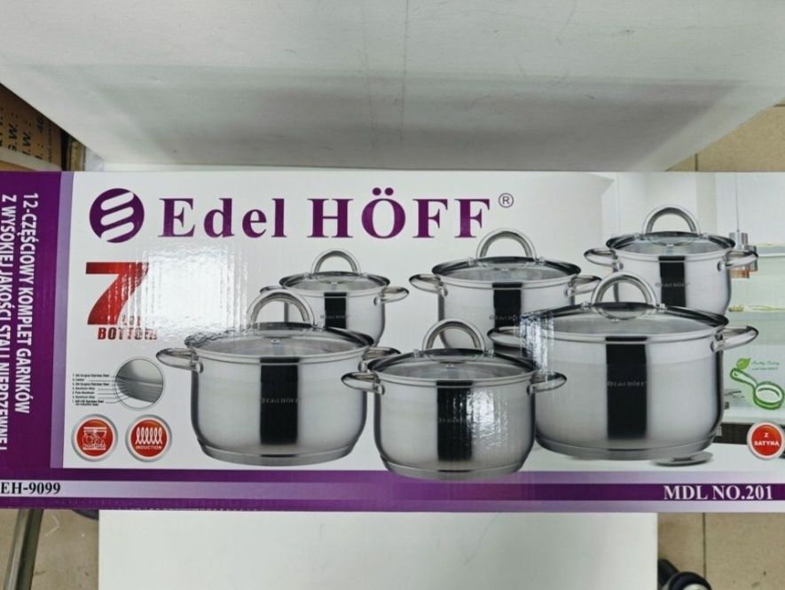 Zestaw garnków ze  stali nierdzewnej