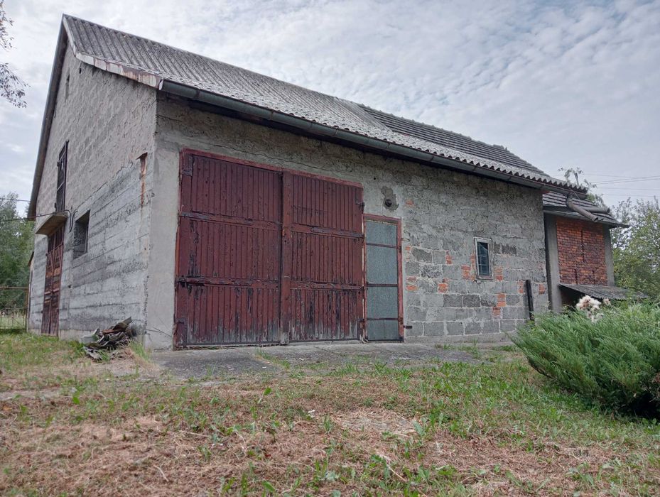 Działka 27a z możliwością podziału + dom do remontu, stodoła, garaże