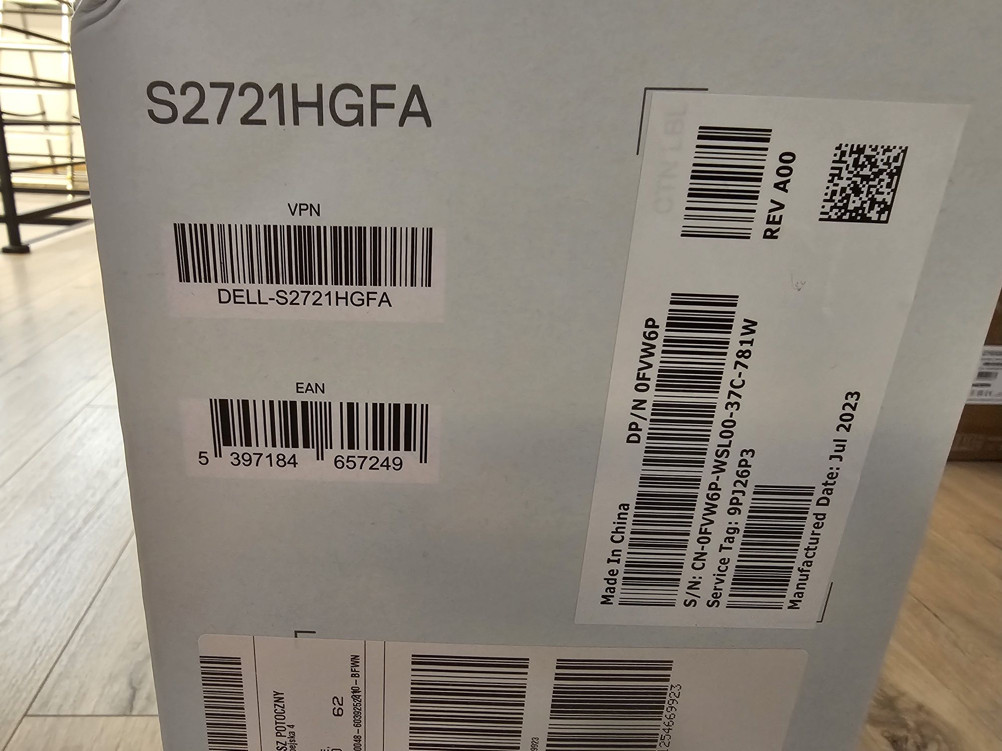 Monitor gamingowy Dell S2721HGFA