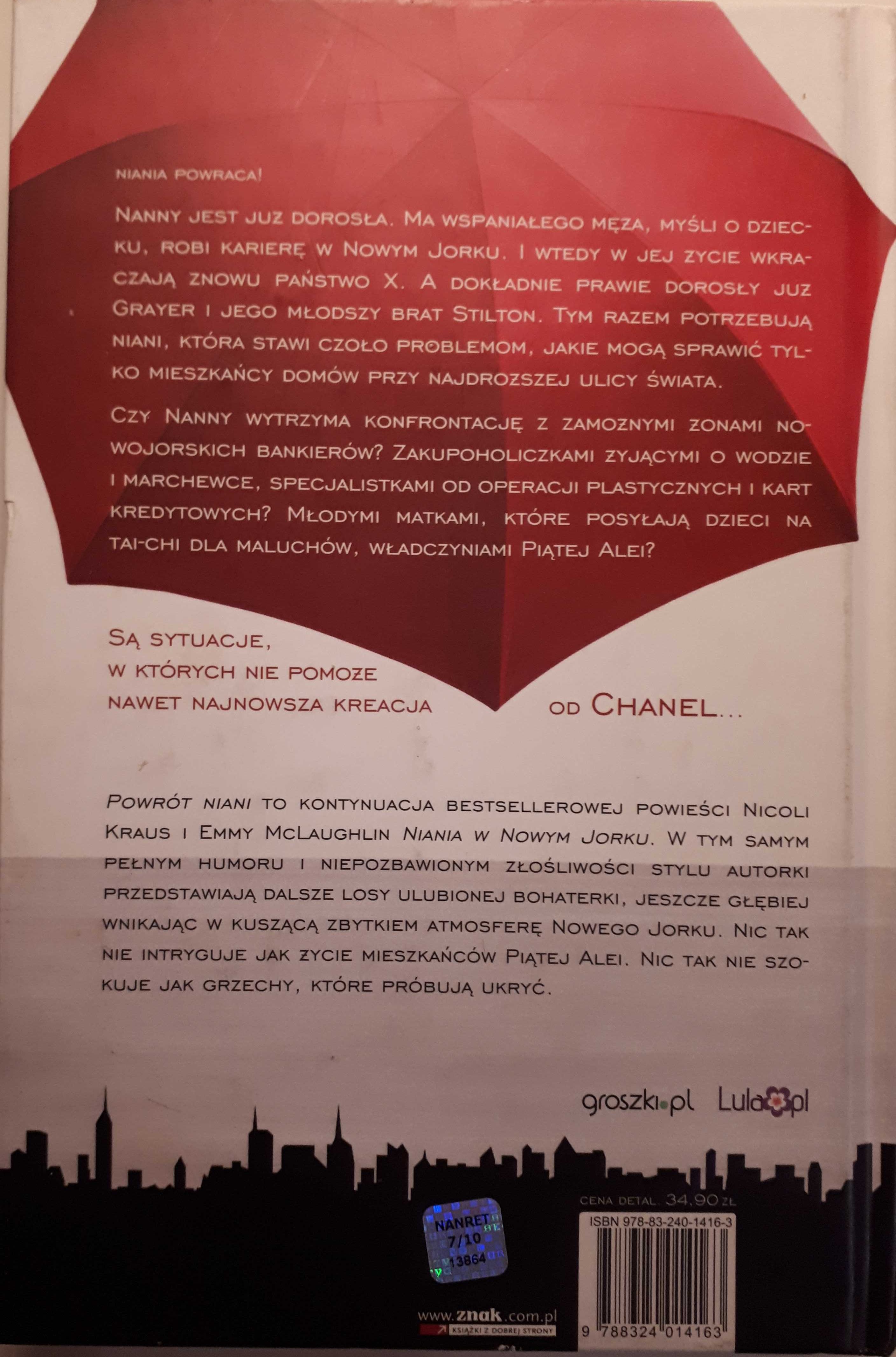 "Powrót niani" Nowy York, prestiżowa Piąta Aleja. Dla babysitters