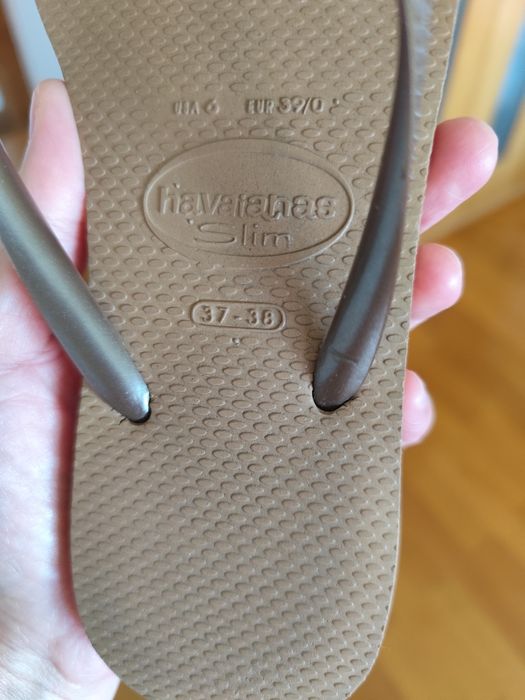 Havaianas originais bege escuro tamanho 37/38