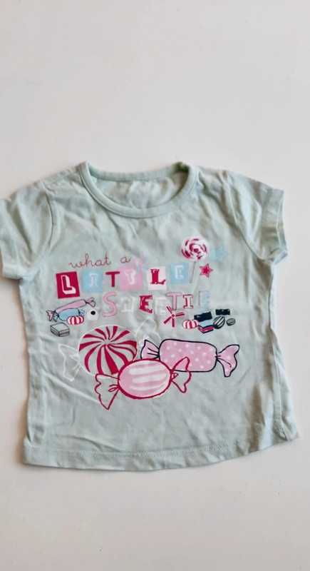 BEZ WAD T-shirt George 9-12miesiecy 74-80 cm dziewczęcy #574