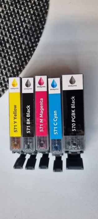 Tusze Canon 571 - kpl.5szt. Ink&print z Action