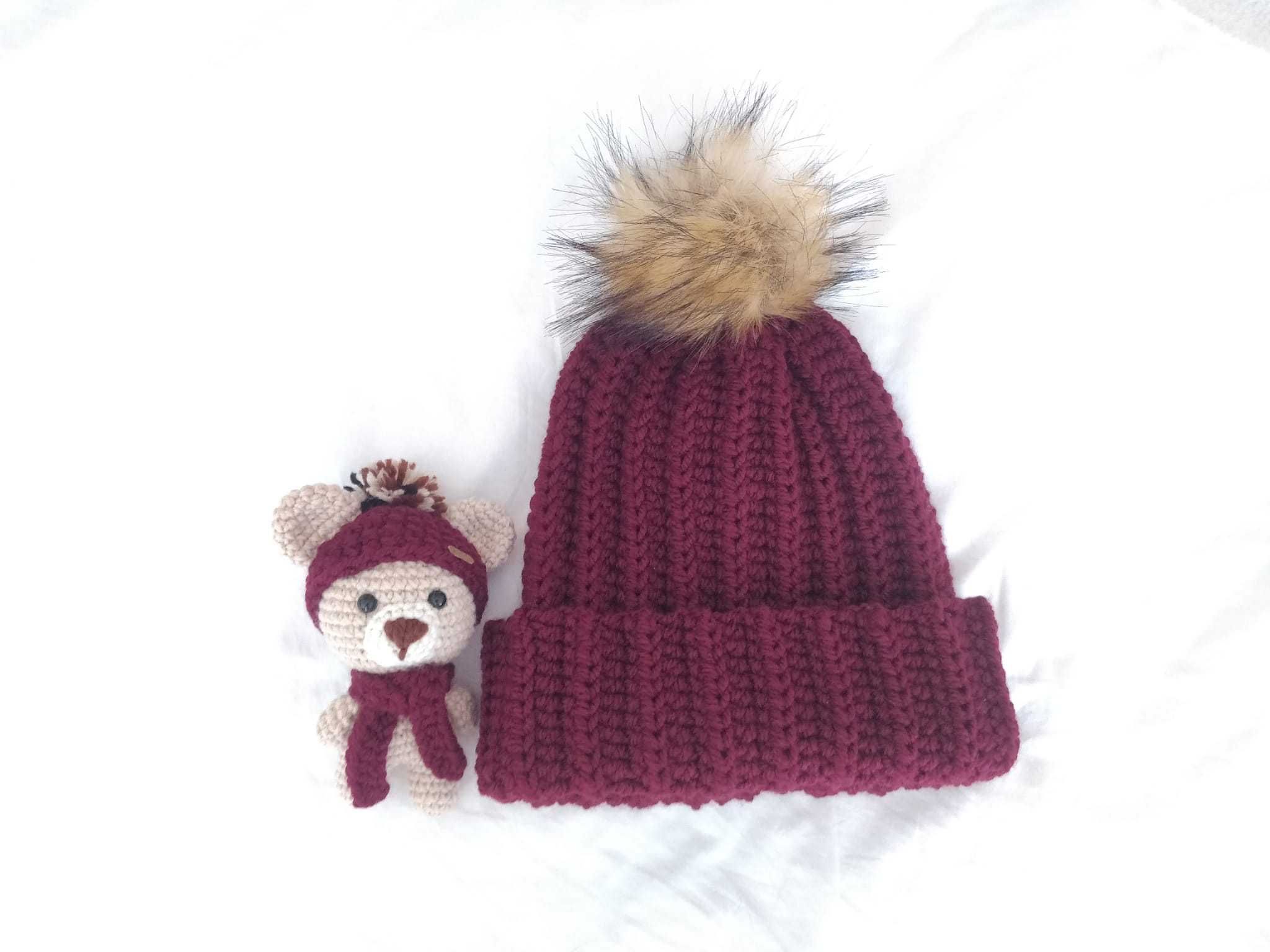 Gorro para criança + amigurumi