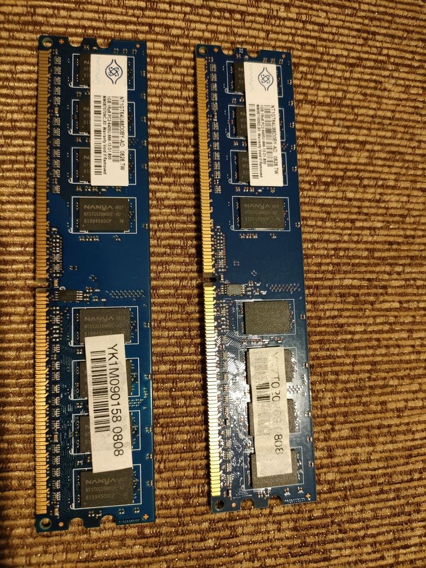 Оперативная память 1GB DDR2-800 PC2 6400. Цена за 1 шт., есть 4 шт.