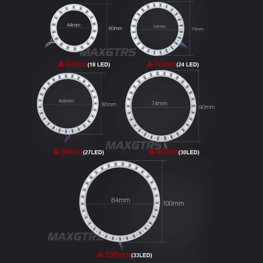 Ring, ringi led RGB 70mm