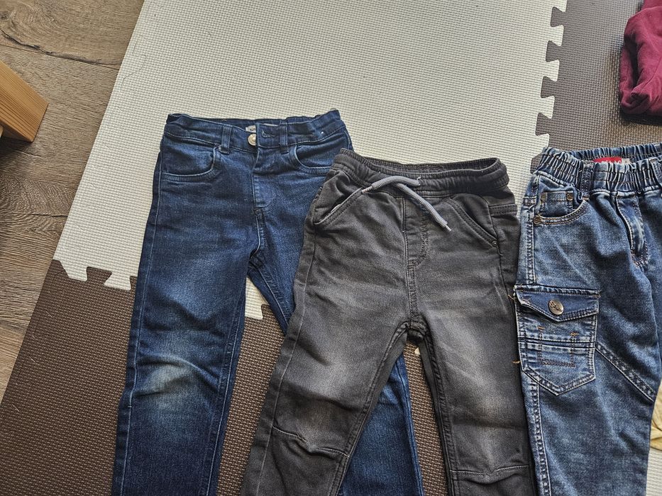 Paka ubran 10 sztuk chlopiec jesien zima dżinsu bluzy 110 H&M, smyk