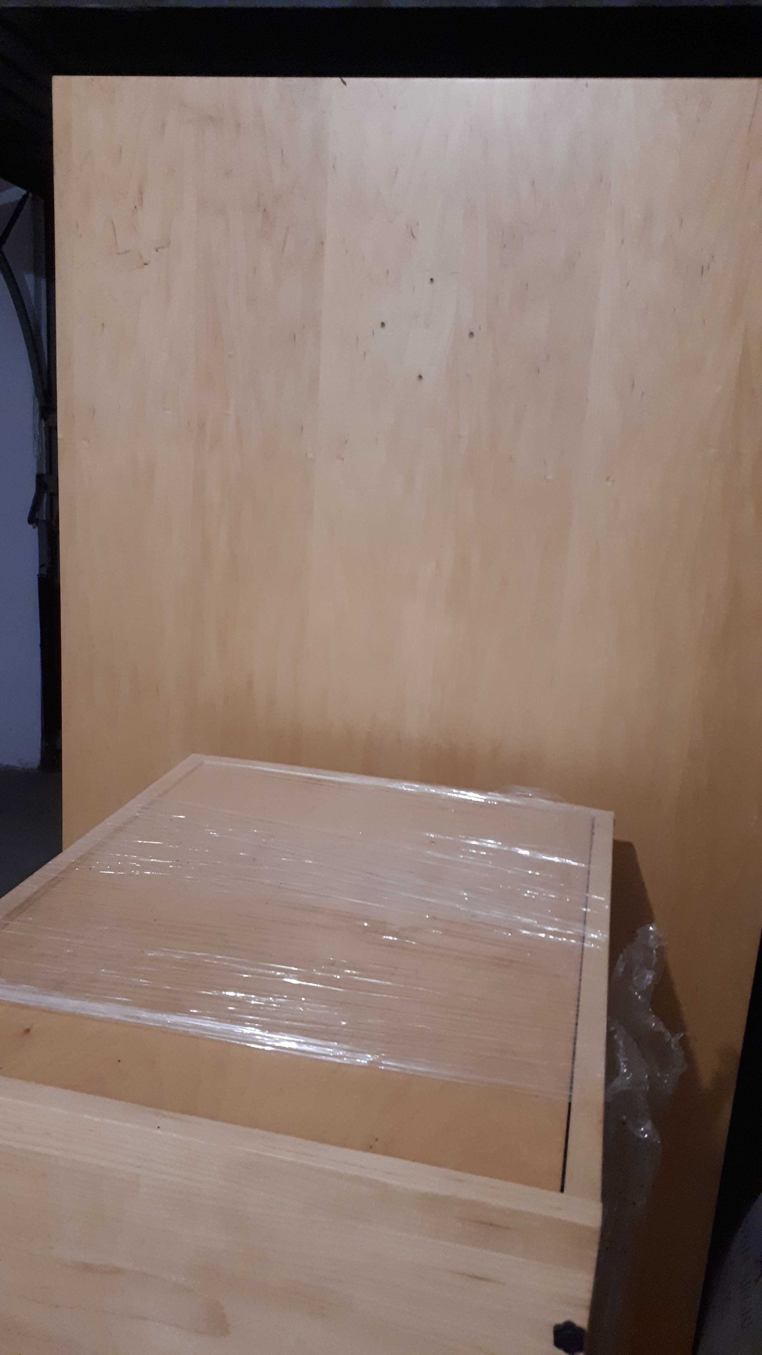 Secretária madeira maciça + bloco gavetas (unidade 2 de conjunto de 2)