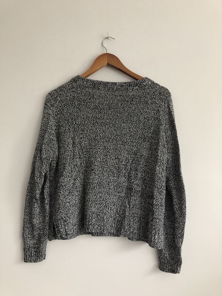 Sweter szary melanż H&M