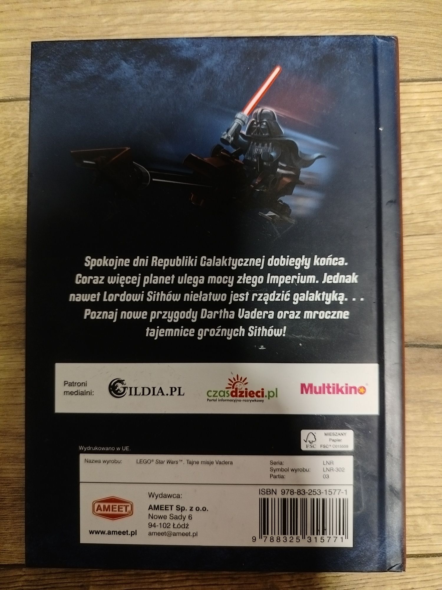Książka Star Wars Tajne misje Vadera jak nowa