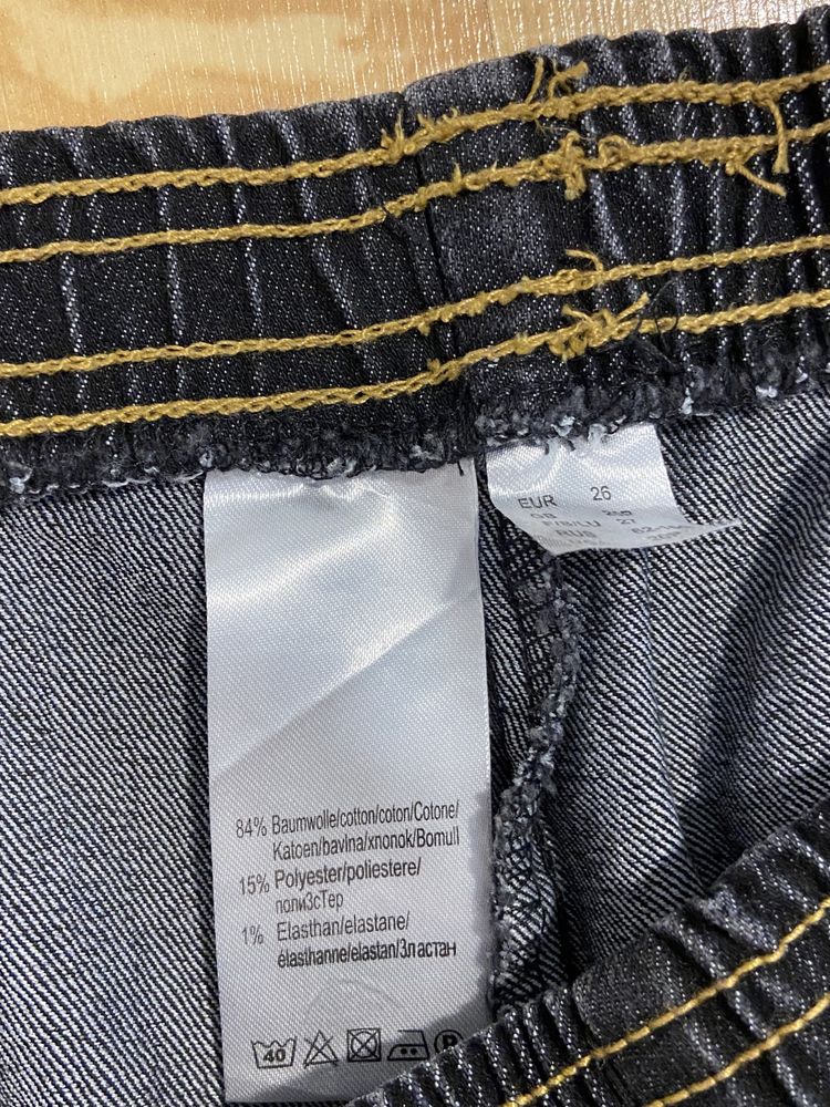 Damskie 52 6XL spodnie damskie jeasny dżinsy pas guma czarne