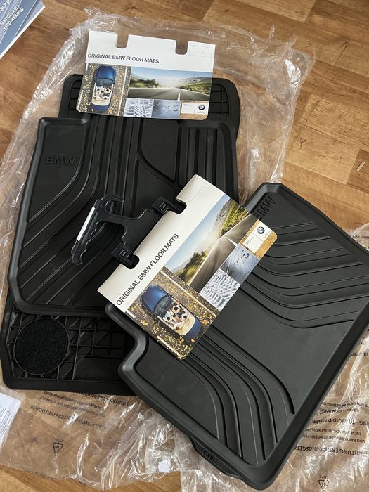 Новые оригинальные коврики БМВ BMW 3 Ф30 F30/F31/G20 (резина)