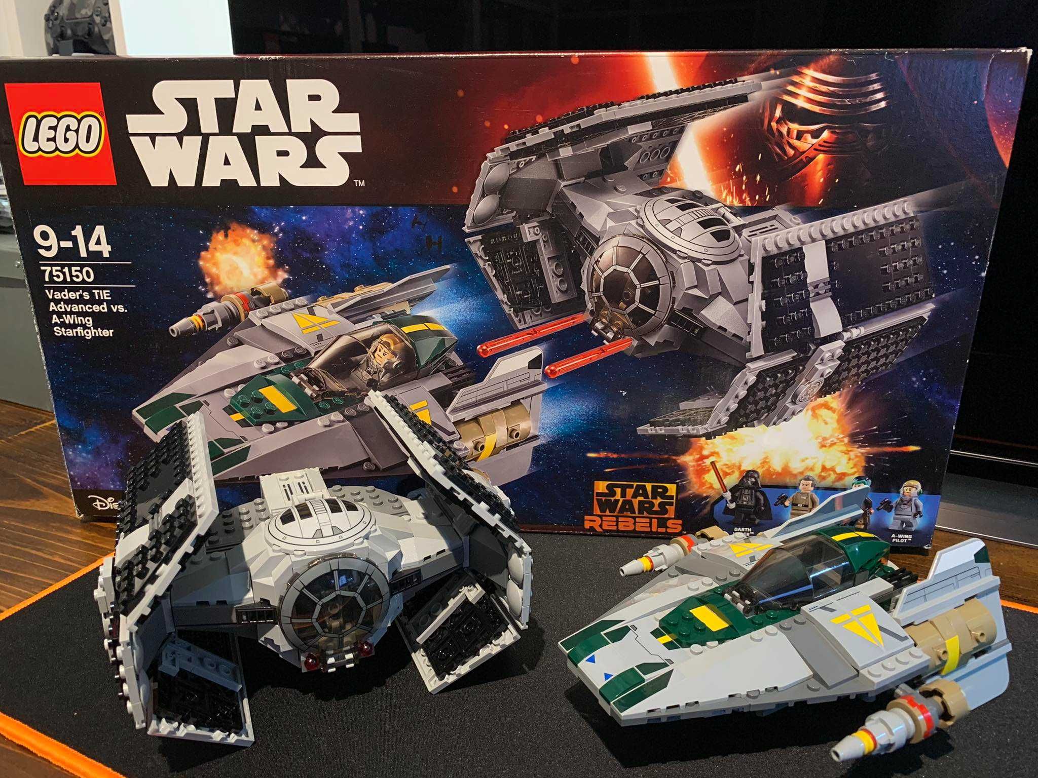 LEGO Star Wars Vader's Tie advance vs. A-Wing Starfighter