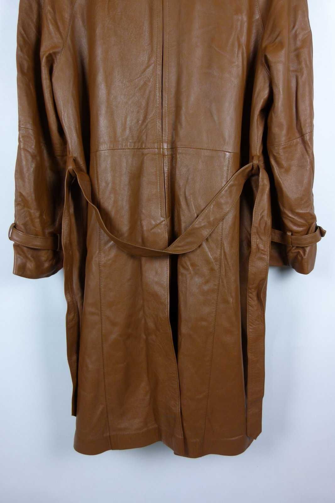 Beged-or płaszcz leather vintage wool kaszmir/ XXL