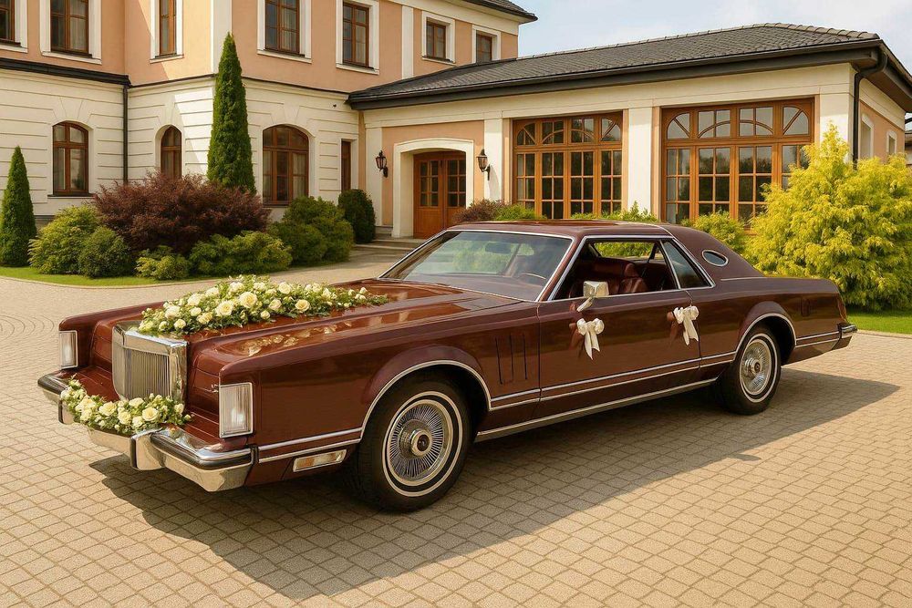Auto, Klasyk do ślubu lub na imprezę-Klasyczny Lincoln Continental 77