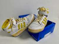 Ténis basquetebol retro Adidas Forum 84 Hi vintage amarelo / Branco tamanho 46 2/3