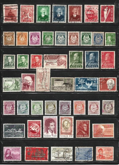 Марки  Норвегии   295 шт. 1877-2004 г   №1291