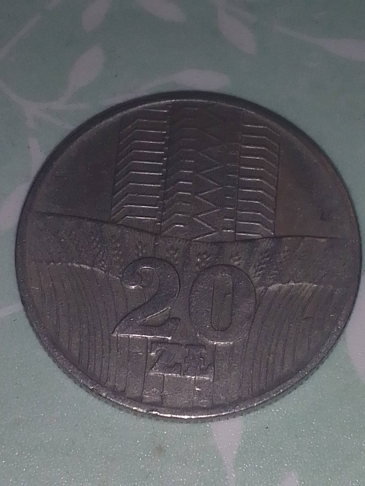 Moneta 20 zl z 1974 r bez znaku menniczego