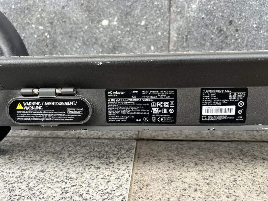 Trotinete Eletrica Ninebot G30P Max - 65km autonomia