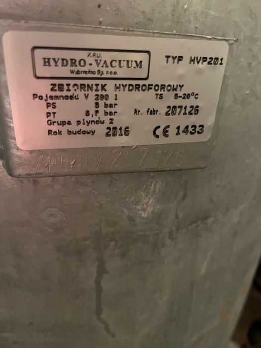 Zbiornik hydroforowy 200L