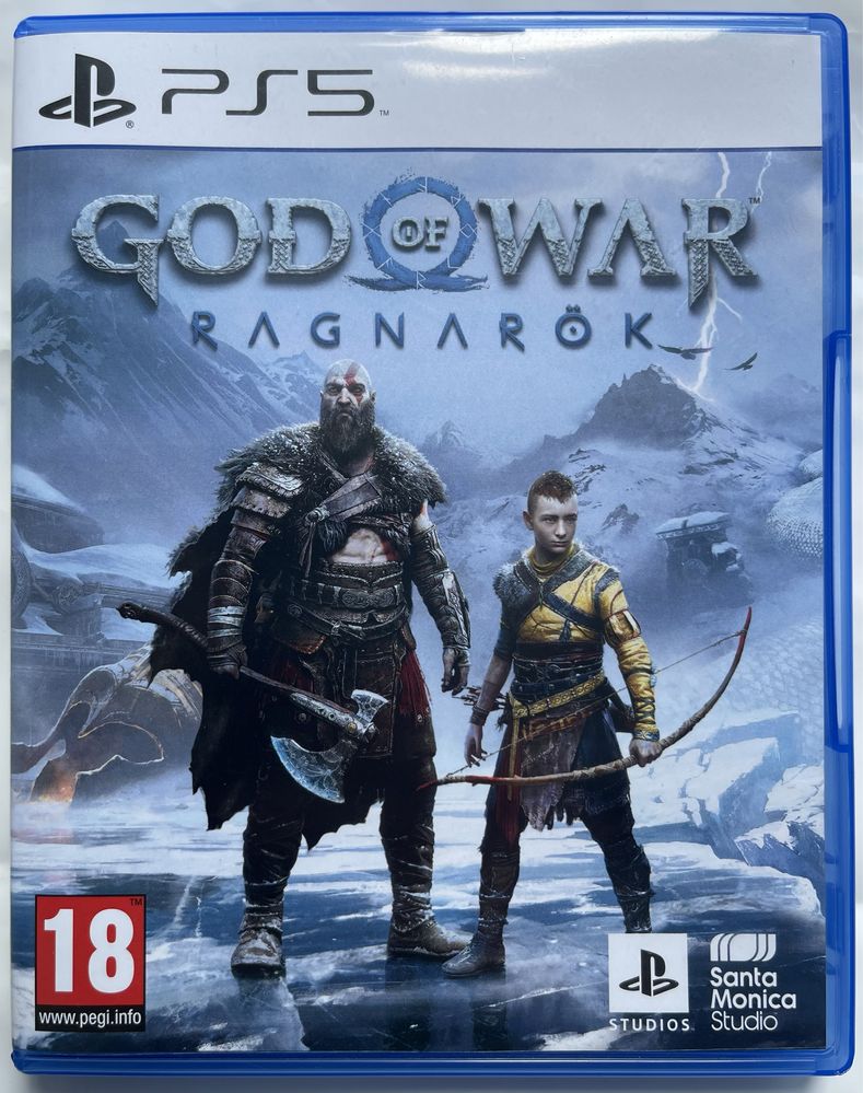 Продам диск God of War Ragnarök + DLC Valhalla PS5