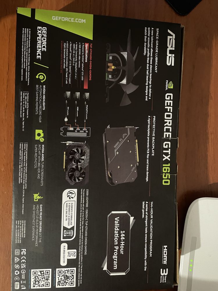 Відеокарта NVIDIA GTX  1650 4gb GDDR 6