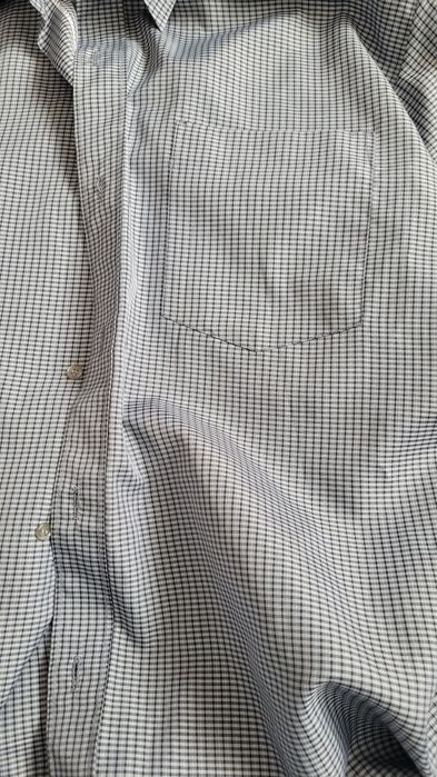 Męska koszula w kratkę szaro stalowoniebieska Boretto 41