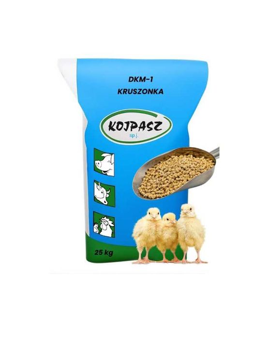 Pasza dla kurcząt DKM-1 w formie KRUSZONKI 25kg KOJPASZ