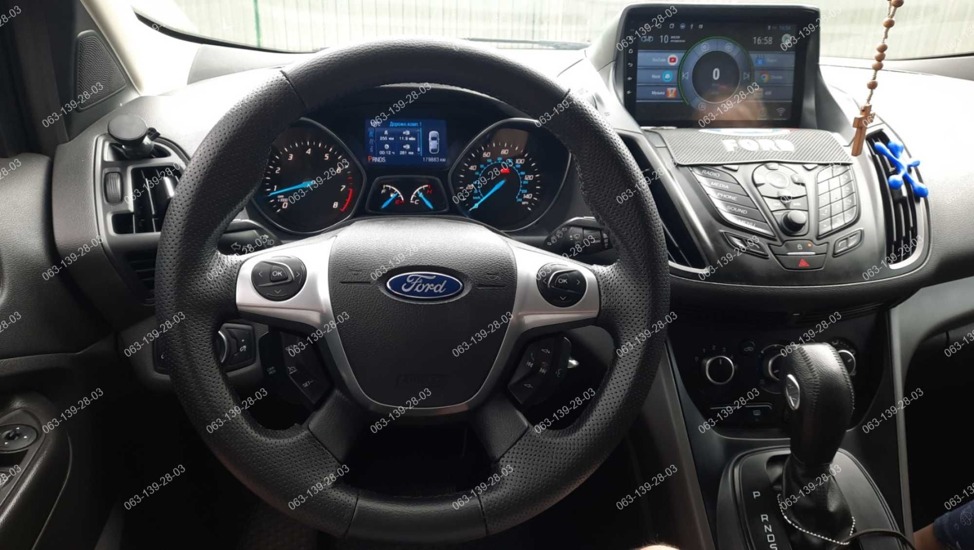 Ford Focus 3 C-MAX Escape Оплетка Чехол На Руль Форд Фокус Кожа Каучук