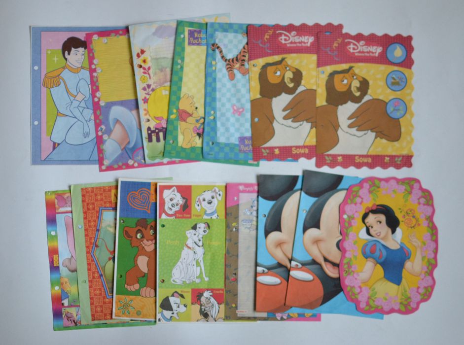 Karteczki z bajek Disney 53 sztuki