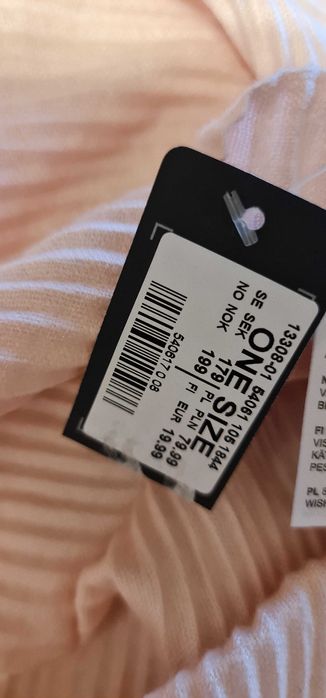 2500 Nowy Szal KappAhl one size Pudrowy Róz