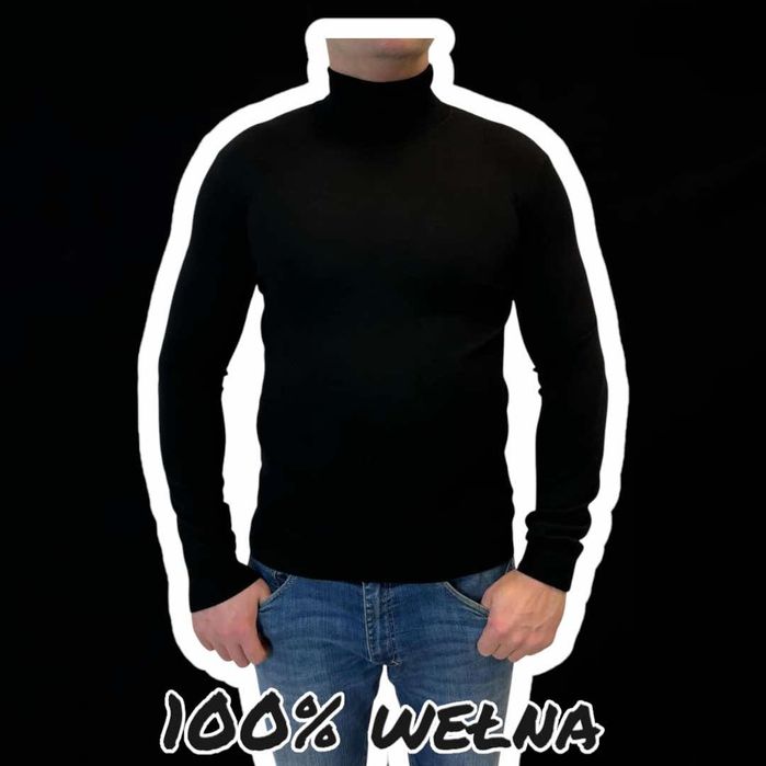 H&M Premium golf sweter męski S/M 100%wełna
100%wełny 
Rozmiar S/M
Kol