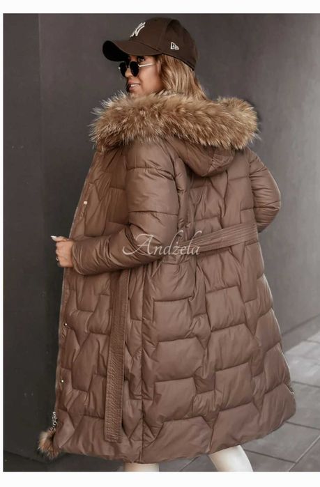 Kurtka pikowana  kaptur