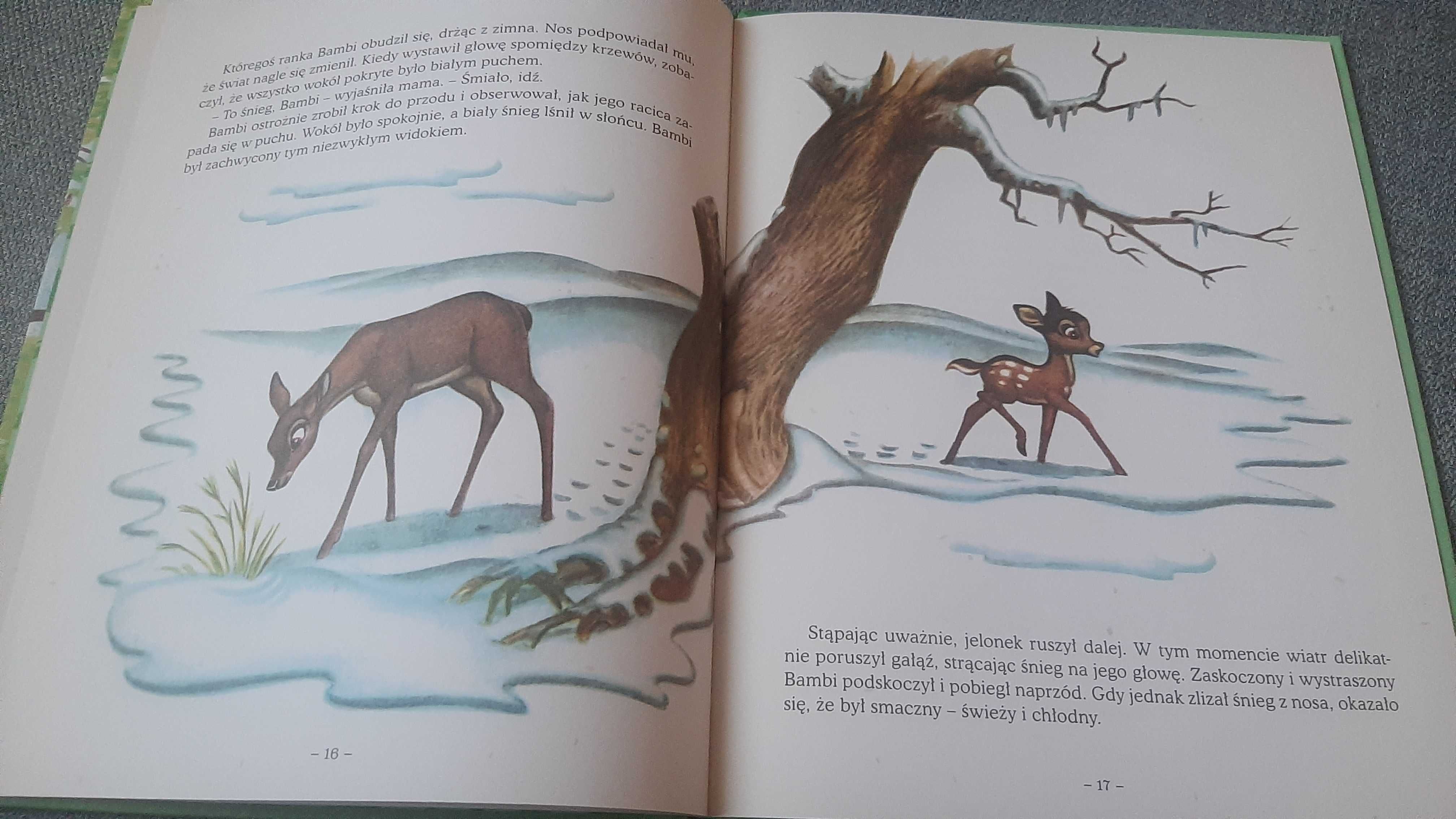 Bambi tradycyjne ilustracje w nowym wydaniu