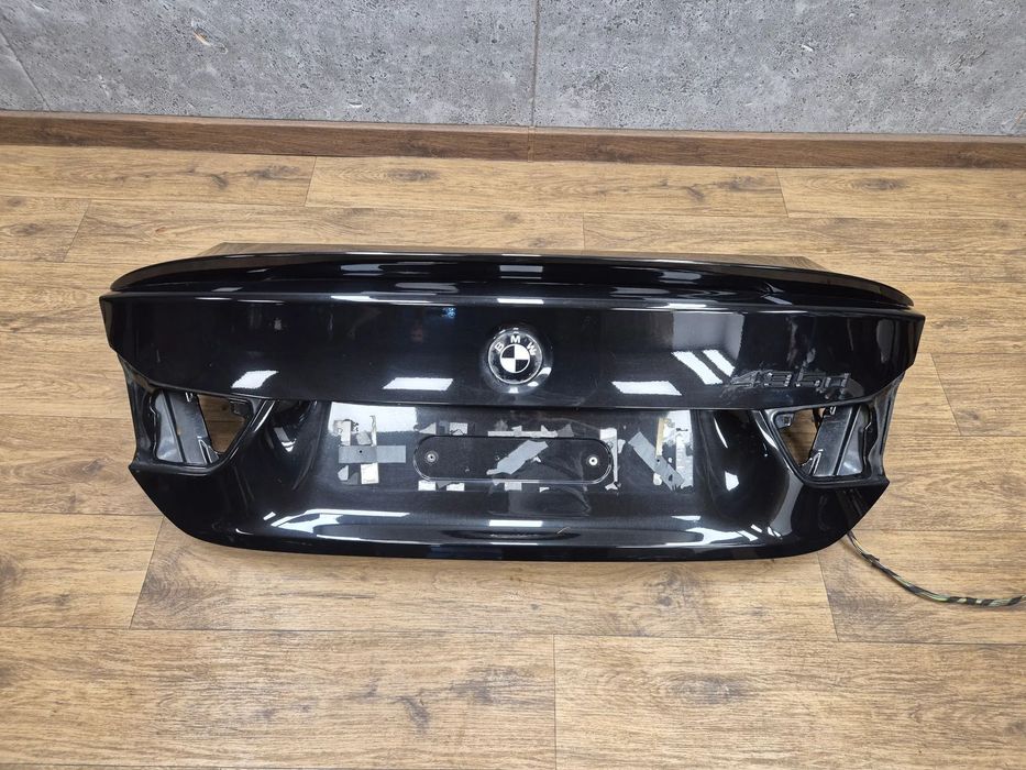 BMW 4 F32 KLAPA BAGAŻNIKA TYŁ TYLNA POKRYWA LOTKA WIĄZKA 475 BLACK SAPPHIRE