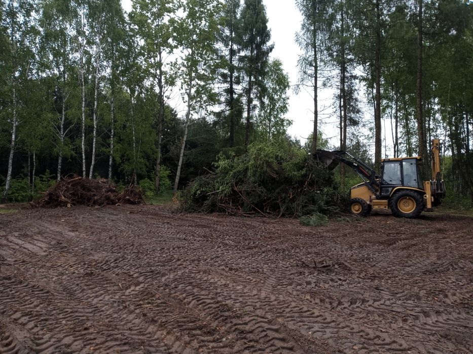 rozbiórki wyburzenia wywóz gruzu, wywrotka 3 oś koparka