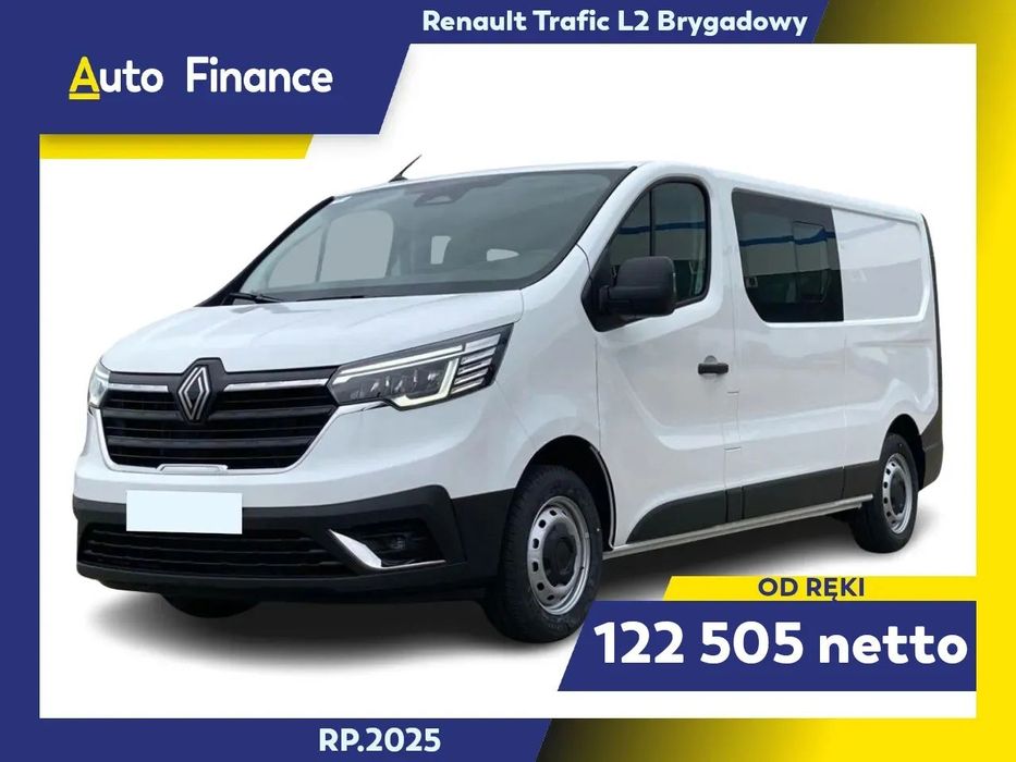 Renault Trafic Brygadowy L2H1 130KM  Dostępny Od Ręki !! RP.2025 !! Czujniki Przód Tył Bok !! P.Vision