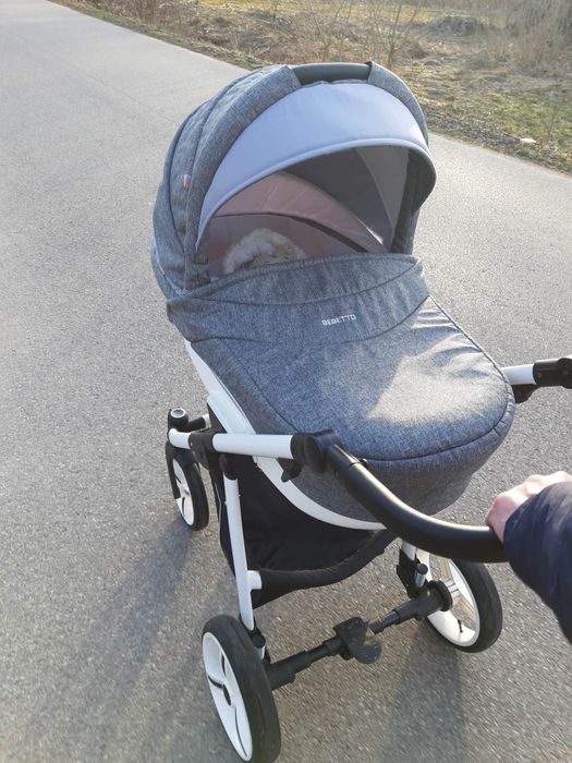 Wózek bebetto vulcano 2w1 gondola i spacerówka + GRATISY