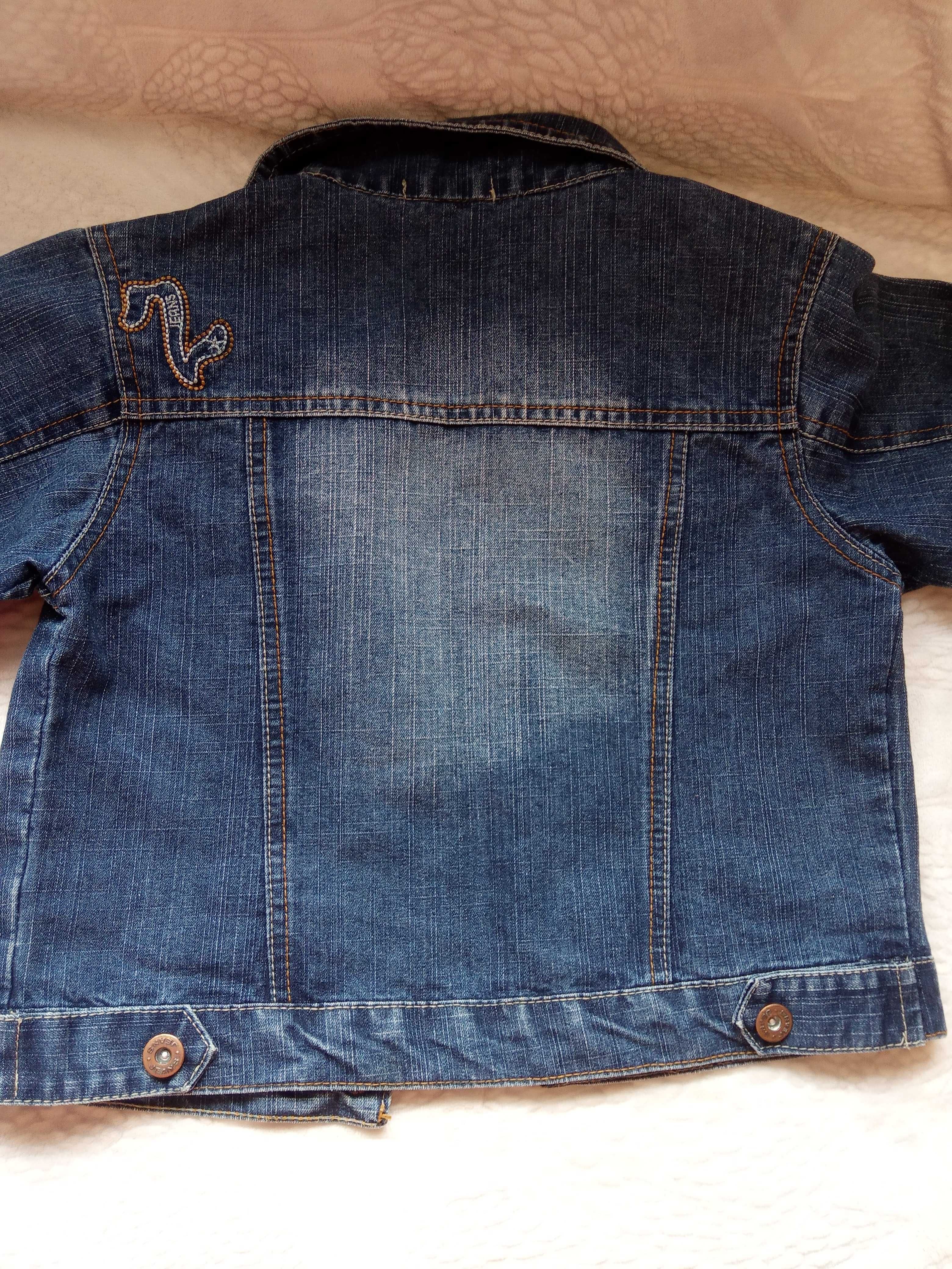 Джинсовий піджак для хлопчика 3-4 роки, стан нового