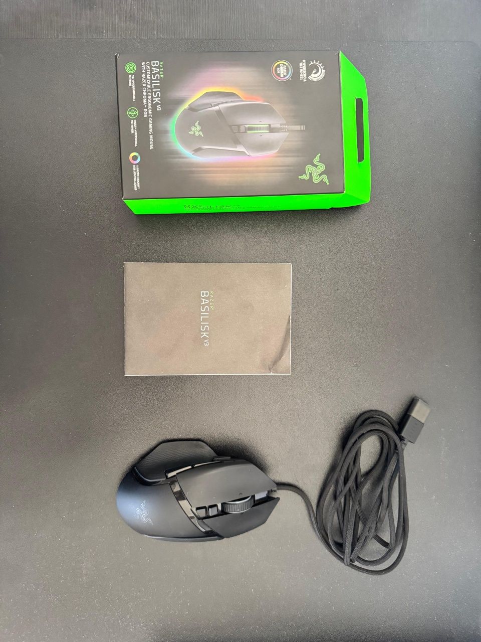 Razer Basilisk v3 ergonomic gaming mouse