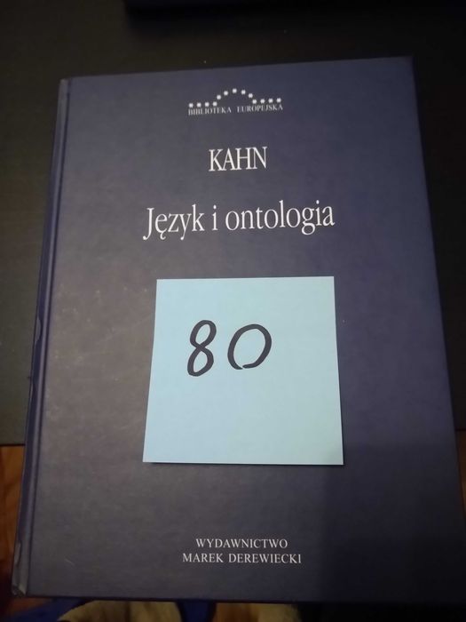 Język i ontologia  Charles Kahn