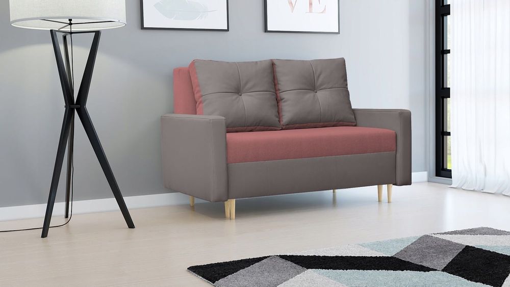 Rozkładana kanapa sofa wersalka z pojemnikiem na pościel