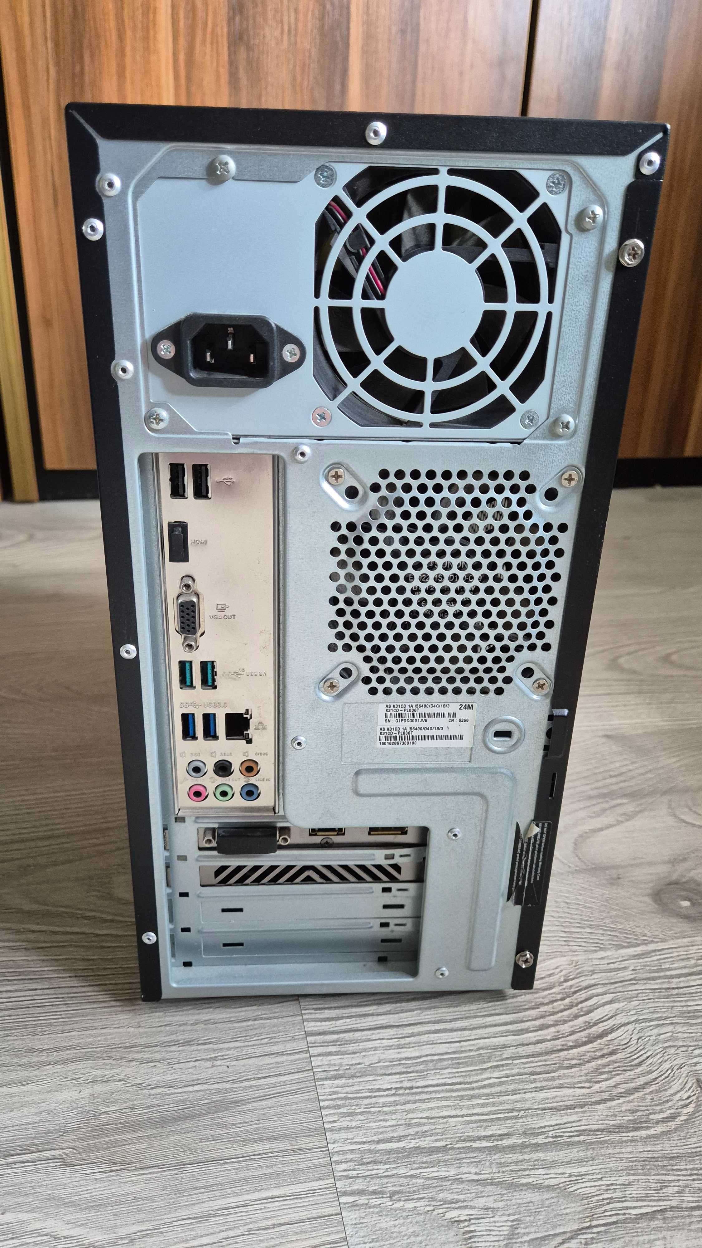 Komputer Asus I5-6400, 8GB DDR4, HDD 1TB, Nvidia GTX1050, Win 10