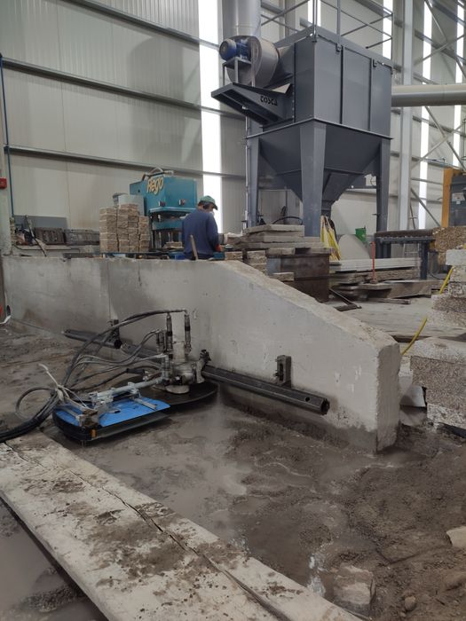 Corte de betão e Corotes