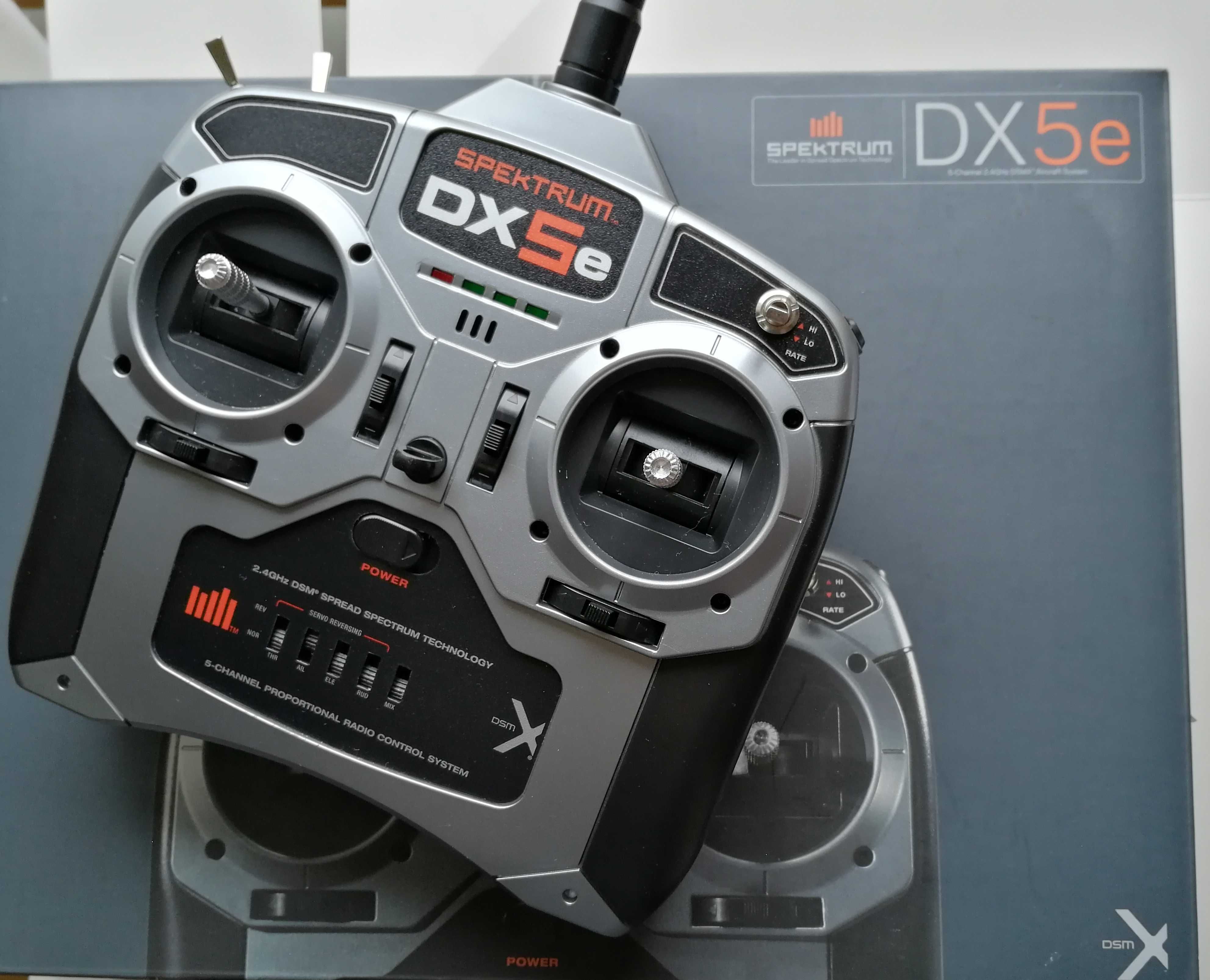 Radio Spektrum DX5e;5canais,2.4GHz DSM2,DSMX Aircraft System,novo;cx