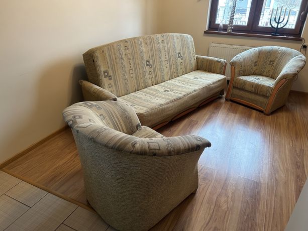 Sofa + 2 fotele komplet wersalka