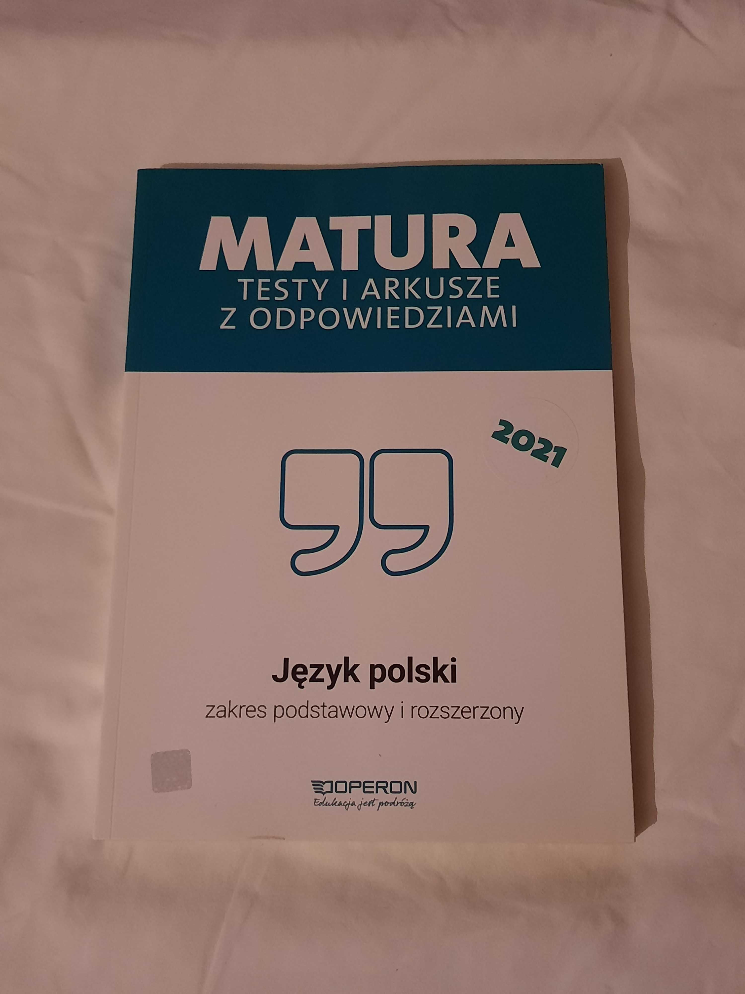 Matura Język Polski ;Testy i arkusze z odpowiedziami; z. podst. i roz.