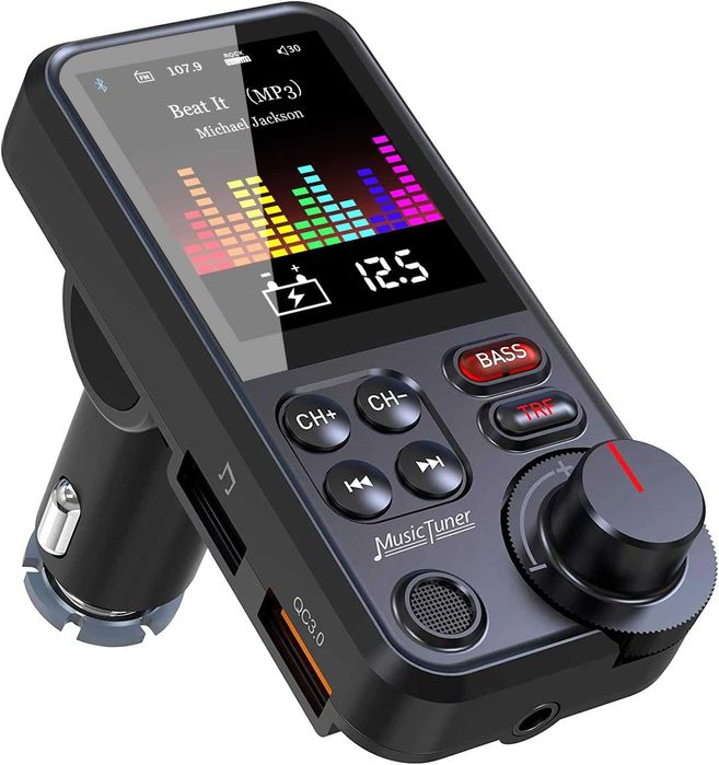 Bluetooth (mãos livres) para isqueiro do Carro com transmissor FM